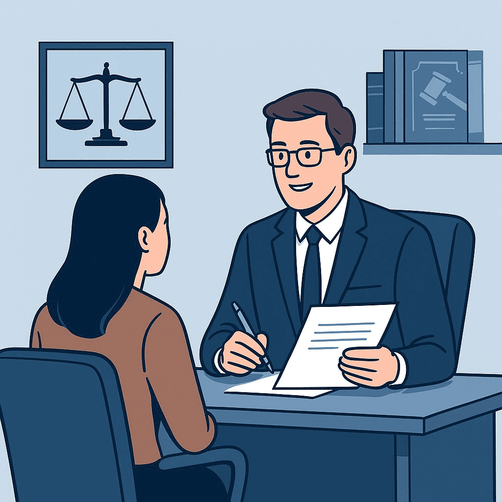 Онлайн-кеңес беріп отырған заңгер